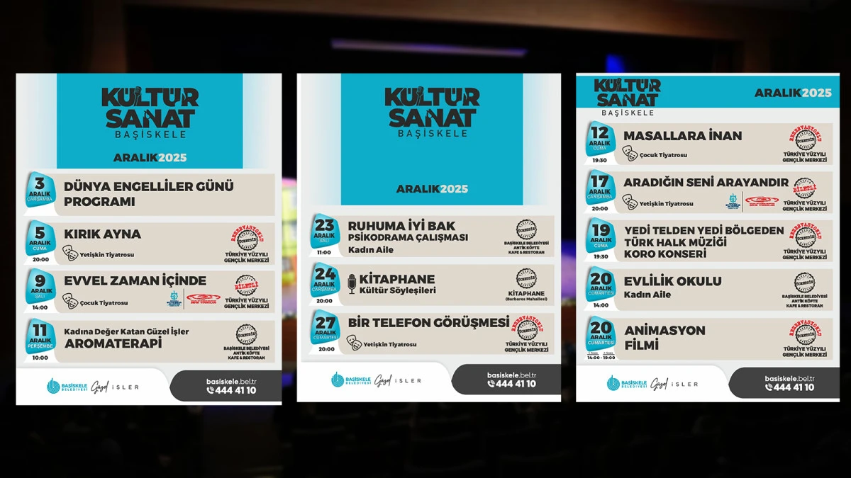 BAŞİSKELELİLER 2025'İ KÜLTÜR SANATLA UĞURLAYACAK