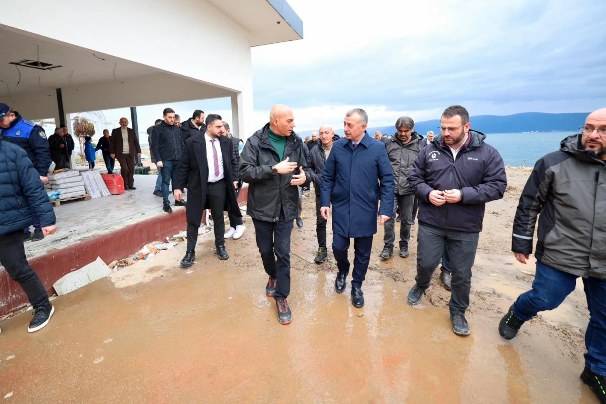 B&Uuml;Y&Uuml;KAKIN, YERİNDE İNCELEDİ: G&Ouml;LC&Uuml;K&rsquo;TE O &Ccedil;ALIŞMALAR YAZ AYINA YETİŞECEK