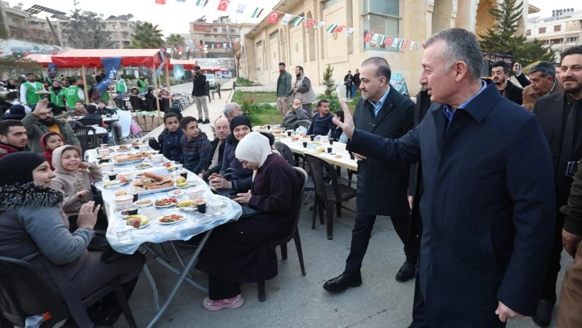 B&Uuml;Y&Uuml;KŞEHİR&rsquo;İN KARDEŞLİK SOFRASI  HALEP&rsquo;TE KURULDU