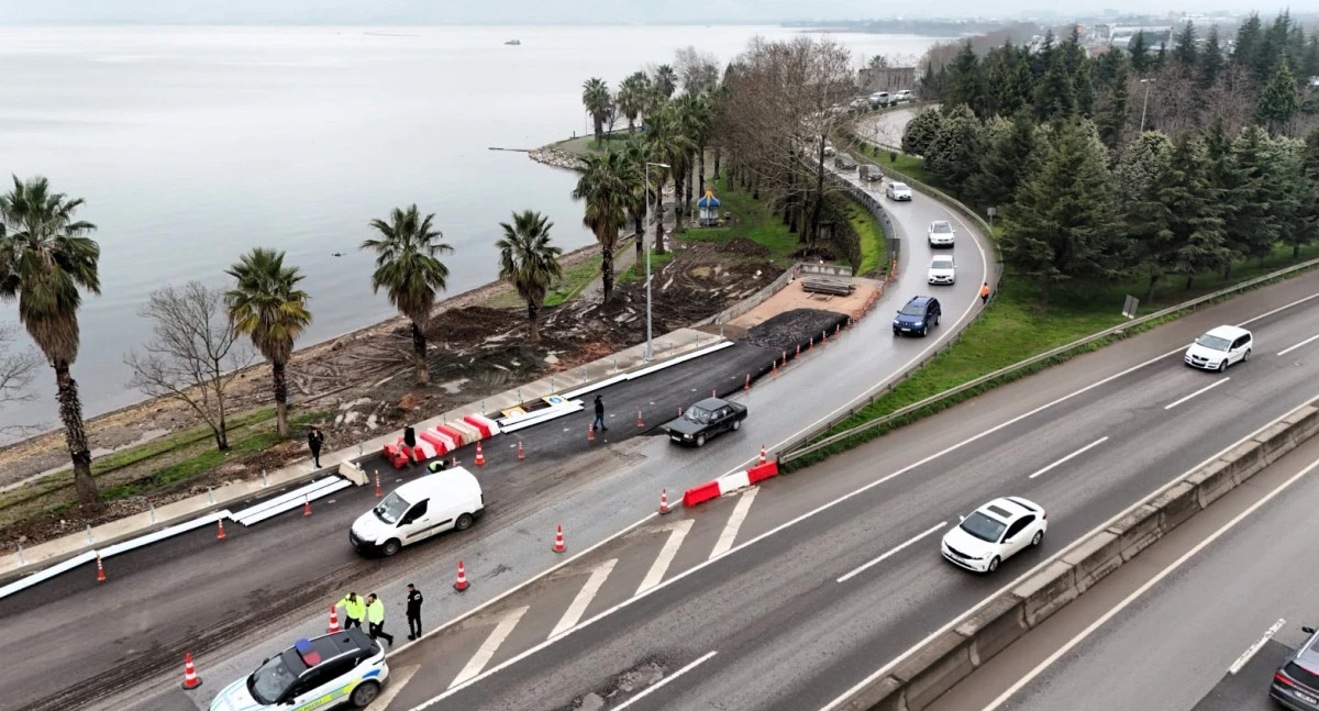 G&Ouml;LC&Uuml;K KUZEY YAN YOL DA TRAFİĞE A&Ccedil;ILDI