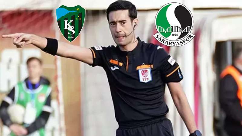 İŞTE KOCAELİSPOR-SAKARYASPOR DERBİSİNİN HAKEMİ! 