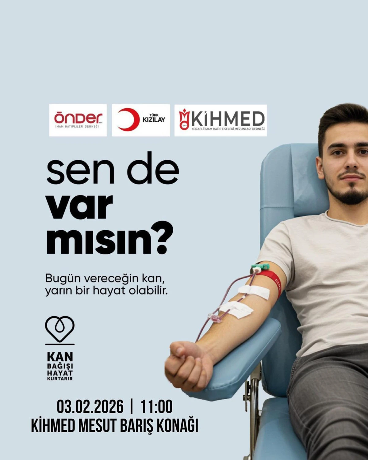 KİHMED&rsquo;TEN KAN BAĞIŞI KAMPANYASINA DAVET