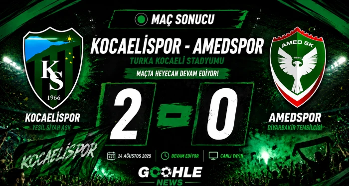 KOCAELİSPOR : 2  AMEDSPOR :0  (MA&Ccedil; SONUCU)