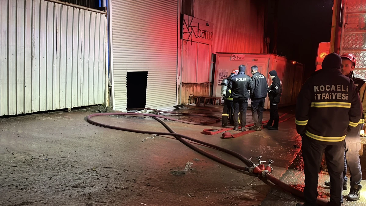 METAL İŞLEME AT&Ouml;LYESİNDE YANGIN